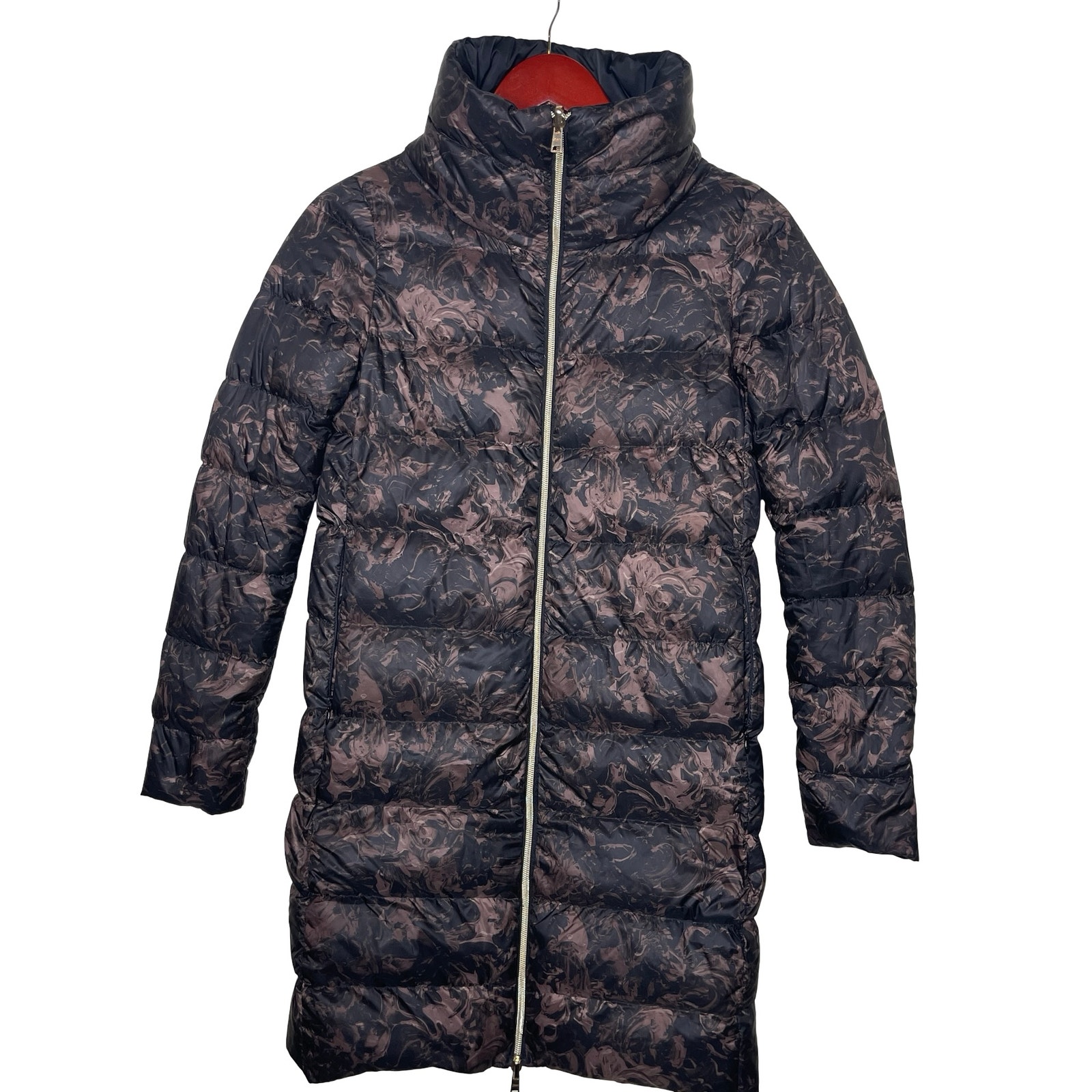 Herno Black Bronze Reversible Ultralight Padded Coat It 38 Us 2